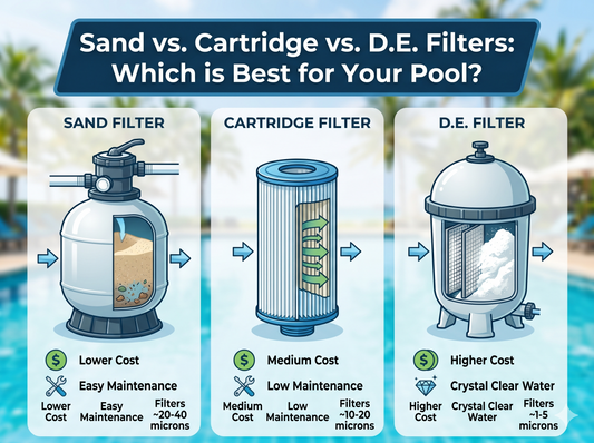 Sand vs. Cartridge vs. D.E. Filters: Which is Best for Your Pool?